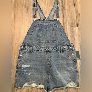 WILD FABLE Women’s Overalls Jean Shorts. Adjustable. Pockets. XXL.